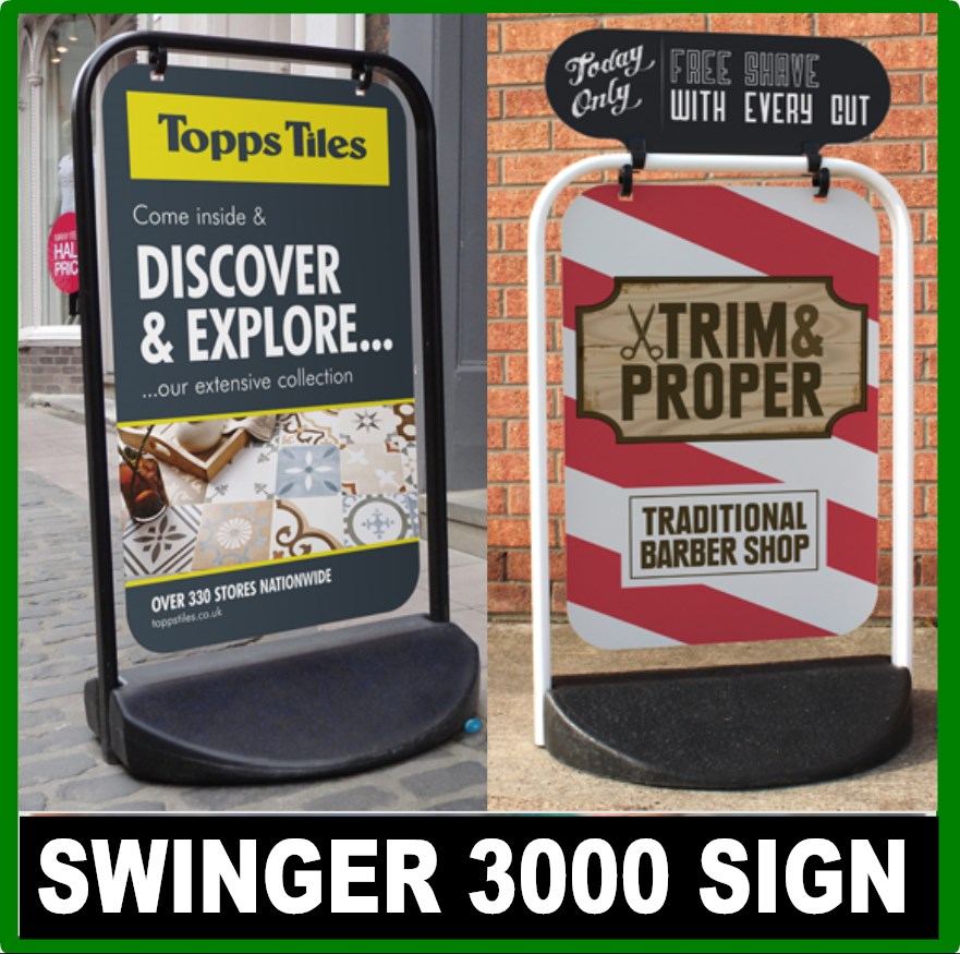  Starvinyls Ltd Swinging Large Pavement Sign